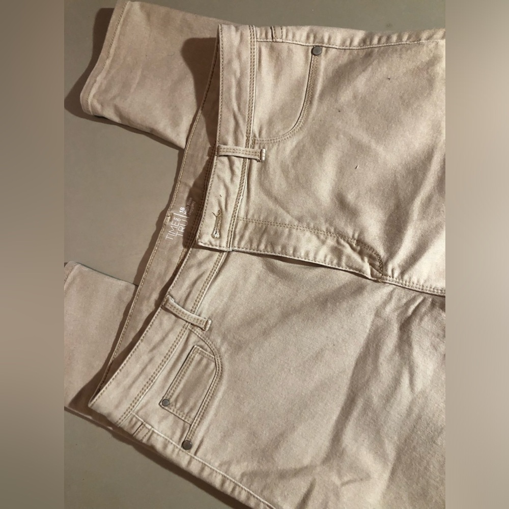 Khaki high rise jegging